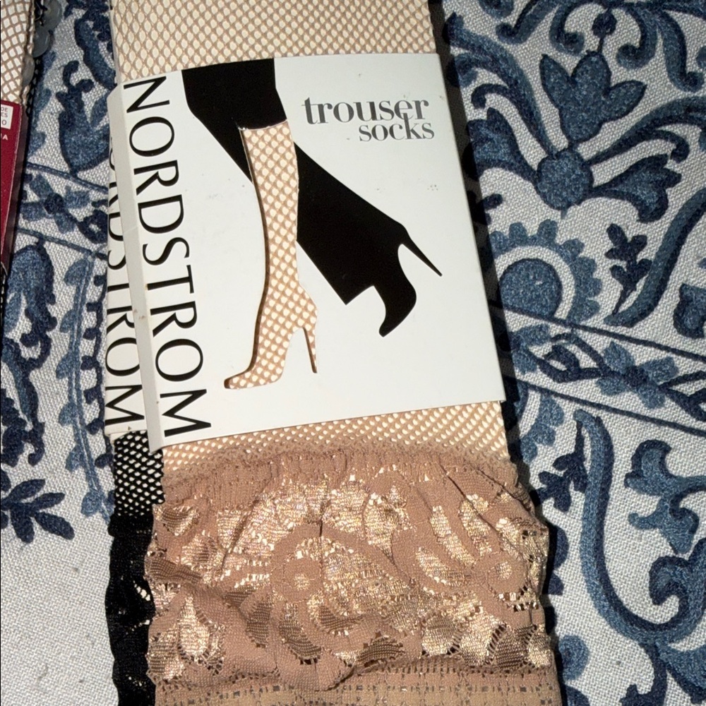 Nordstrom Black and Tan Hosiery package Five trouser socks one tights washable - Picture 11 of 16